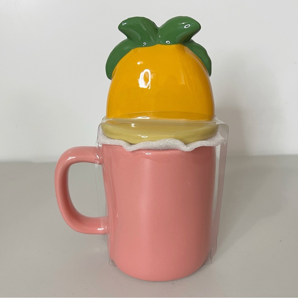 Rae Dunn Summer Sandals Season Mug with Palm Tree Lid Topper - Picture 4 of 6